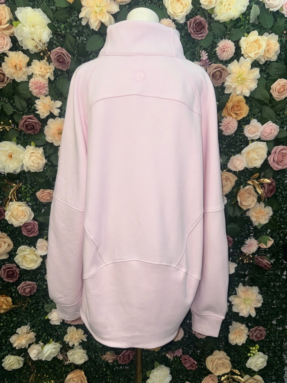 Lululemon Scuba Oversized Funnel Neck Half Zip in Blissful Pink/Gold NWT - Picture 5 of 11